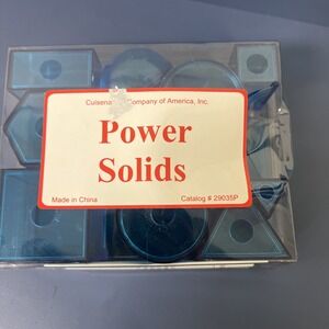POWER SOLIDS Blue Plastic Manipulatives Shapes‎ 29035P STEM CUISENAIRE ETA math